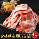 【ふるさと納税】<宮崎県産 豚ウデモモ 小間切れ 400g×10袋>【2025年3月より順次発送】 ウデモモ 小間切れ 約400g×10袋 計4kg 豚肉 肉 ...