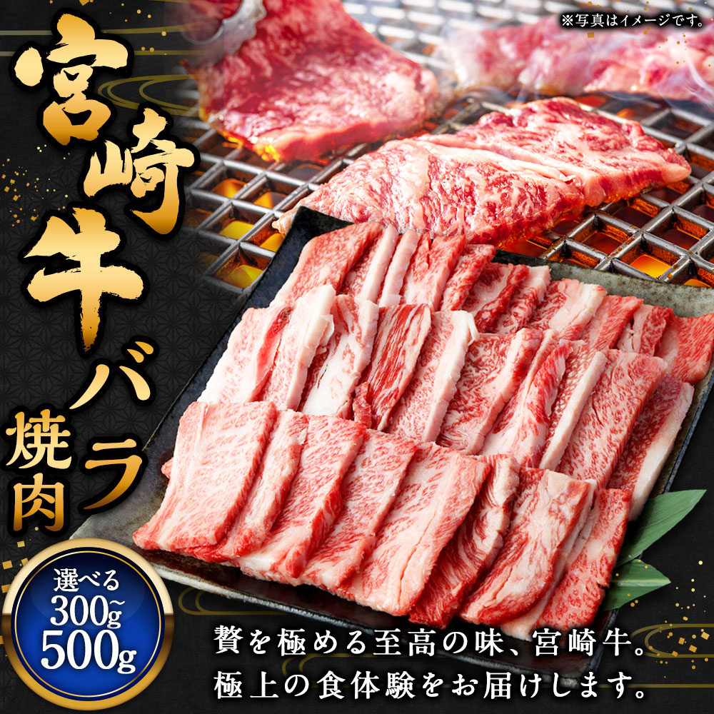 【ふるさと納税】＜宮崎牛 バラ焼肉 300g～500g＞入金確認後、翌月末迄に順次出荷 宮崎牛 牛バラ 1パック 牛肉 和牛 肉 お肉 バラ肉 牛バラ肉 焼き肉 焼肉 やきにく 冷凍 お取り寄せ グルメ 宮崎県 高鍋町 送料無料 新生活応援 卒業祝い 就職祝い 入学 卒業 お花見 引越し f454010-takanabe-10001181 宮崎県高鍋町 サンプル画像2