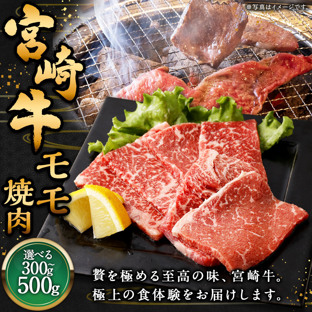 【ふるさと納税】＜宮崎牛 モモ焼肉 300g～500g＞入金確認後、翌月末迄に順次出荷 宮崎牛 牛モモ 1パック 牛肉 和牛 肉 お肉 牛もも肉 モモ肉 もも肉 焼肉 焼き肉 やきにく 冷凍 お取り寄せ 宮崎県 高鍋町 送料無料 新生活応援 卒業祝い 就職祝い 入学 卒業 お花見 引越し f454010-takanabe-10001163 宮崎県高鍋町 サンプル画像2