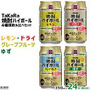 【ふるさと納税】4種類飲み比べセット＜TaKaRa焼酎ハイボ