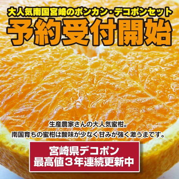 【ふるさと納税】予約受付開始 南国宮崎のポンカン・デコポンセット ポンカン Mサイズ 5kg デコポン 2Lサイズ 3個 数量限定 ※平成30年12月下旬頃から順次出荷予定