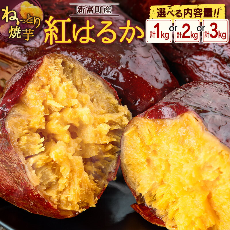 特製焼き芋!熟成蜜芋「紅はるか」計1〜3kg 国産 新富町産 さつまいも ねっとり焼芋 イモ