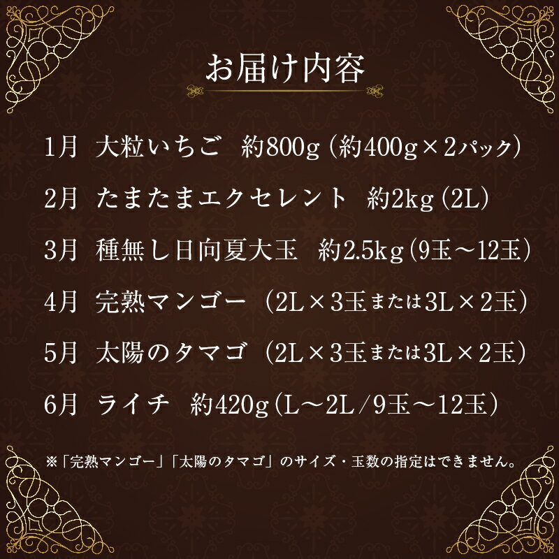 【ふるさと納税】旬のロイヤルフルーツ定期便 12ヵ月コース