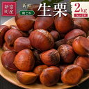 【ふるさと納税】<期間限定>国産 新鮮朝どれ(生栗)2kg お取り寄せ 産地直送 宝珠栗 数量限定 宮崎県新富町産