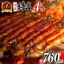 【ふるさと納税】総合ランキング1位獲得!\レビューキャンペーン実施中/特大 うなぎ 鰻楽 国産 蒲焼 4尾 人気 無頭 計760g以上 高評価 おすすめ 冷凍 ...