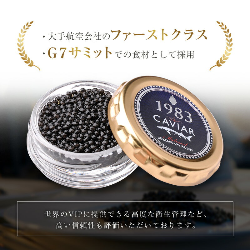 【ふるさと納税】宮崎キャビア1983 計20g 贈答品 高級 魚卵 国産