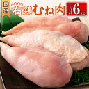 国産若鶏むね肉 合計6kg 鶏肉 九州産