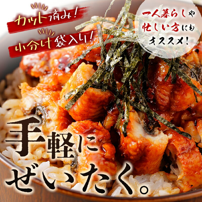 【ふるさと納税】＜4か月に1回お届け＞味鰻の新仔!手焼備長炭蒲焼 鰻丼の素5袋×3回定期便 宮崎県新富町産うなぎ
