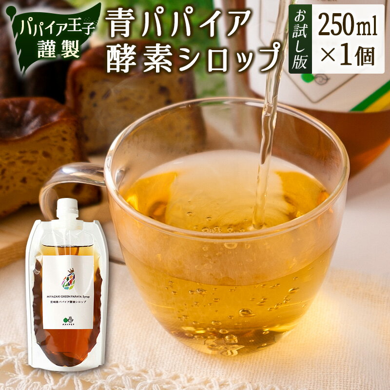 [お試し]青パパイア酵素シロップ(250ml×1個)ポスト投函