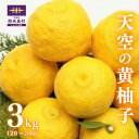 【ふるさと納税】天空の黄柚子 3キロ(20~30個) かんきつ 柑橘 果実 柚子 ユズ ゆず 黄柚子 九州産 薬味 柚子胡椒 宮崎県 西米良村