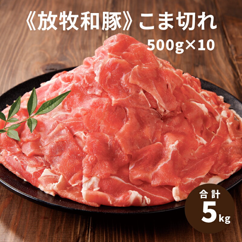 【ふるさと納税】≪放牧和豚≫こま切れ 500g×10 【合計5kg】 - 国産 豚肉 豚 真空パック 小分け 放牧和豚..