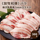 返礼品詳細 放牧和豚のバラ肉を焼き肉専用の5mm厚で用意しました。 トレイのまま真空してお届け！ 放牧和豚のバラ肉は5mm厚で炭火で焼いていただくのが一番美味しく食べていただけます。 肉と脂身の二重奏をダイレクトに楽しみたい方は、ぜひ一度Pioneer Porkのバラ肉をお試しください。 ※掲載写真は一例です。豚の個体により、各部位の形、脂身や赤身の付き方、等は様々であることをご理解いただけますと幸いです。 豚と豚肉が大好きな認定新規就農者が育てた他にはない特徴のある「放牧和豚」です。 (1)豚がのびのびと過ごせる放牧地 現在国内では「放牧」といえば多くが牛であり、実は豚の放牧はほとんど行われていません。 しかし、豚本来の行動になるべく制限をかけない放牧という育て方には様々なメリットがあります。 肉質の向上だけでなく、臭みが非常に少なくなります。また、免疫能力が飛躍的に向上するので病気にもなりにくいのです。 結果として、抗生物質の添加や注射の使用が抑えられ、安心で美味しい豚肉をお届けできます。 またアニマルウェルフェア(動物福祉)の観点においても、放牧養豚は世界的にとても注目が集まっています。 (2)中ヨークシャーという幻の品種 甘みとコクがあり、格別に美味しいと言われる豚「中ヨークシャー」ですが、現在は幻の品種としてほとんど市場に流れず、高級豚肉として取り扱われています。 YDは「中ヨークシャー」(Y)と「デュロック」(D)を掛け合わせたF1品種です。 Pioneer Porkでは主にY及びYD等の豚を肥育しています。 (3)サツマイモ中心の自家配合飼料 Pioneer Porkでは飼料にも非常にこだわっており、 サツマイモを中心にトウモロコシ、大豆粕、焼酎粕、ミネラル類を混ぜ合わせた自家配合飼料を1から作っています。 サツマイモは「紅はるか」や「安納芋」などを使用しており、サツマイモを食べて育った豚の脂身は甘みとコクがすごいと定評です。 さらっとしているのに、しっかりした旨味のある脂身は放牧和豚の特徴の一つです。 名称 【ふるさと納税】≪放牧和豚≫バラ焼き肉専用 5mmスライス 300g 内容量 バラ 焼き肉専用 5mmスライス 300g 賞味期限 商品ラベルに記載（約60日程度） ※解凍しましたら、3日以内に食べていただけると美味しくいただけます。 家庭用の冷凍庫は頻繁に開け閉めするため、お肉の劣化が早いです。 明記されている賞味期限にかかわらず、受け取ってからなるべく早くお召し上がりください。 配送方法 冷凍 アレルギー表示 豚肉 提供事業所 Pioneer Pork ・ふるさと納税よくある質問はこちら ・寄附申込みのキャンセル、返礼品の変更・返品はできません。あらかじめご了承ください。 ※提供元の規格変更などに伴い、お礼品は、本サイト掲載の情報から予告なく変更となる場合がございます。 ※返礼品再送について寄附者様の都合により返礼品がお届けできない場合、返礼品の再送はいたしません。あらかじめご了承ください。【ふるさと納税】≪放牧和豚≫バラ焼き肉専用 5mmスライス 300g