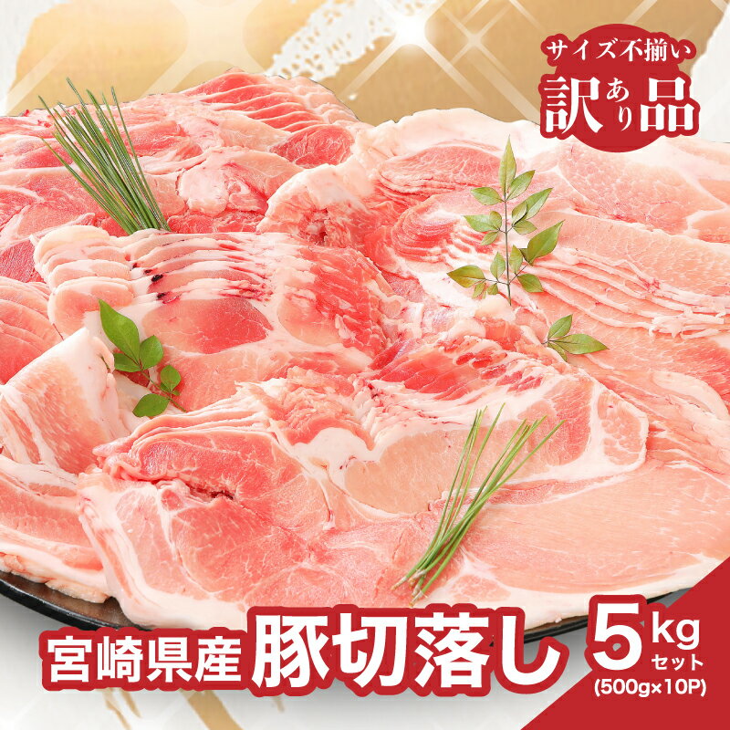 16位! 口コミ数「193件」評価「4.5」【訳あり】宮崎県産豚切落し5kg(500g×10パック) - 国産豚肉 切り落とし5kg 形・大きさ サイズ不揃い 生姜焼き/回鍋肉/野菜炒･･･ 