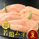 【ふるさと納税】宮崎県産若鶏ムネ3kg - 若鶏むね肉 ヘル