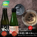 【ふるさと納税】【訳あり】日本酒2種4本セット 城2本・Alabanza2本 令和5年産 木城町・毛呂山町 新しき村友情都市コラボ - 日本酒 飲み比べセット 純米吟醸 城 辛口 不落の城 発泡性日本酒 Al…