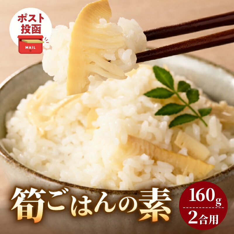 ＼ポスト投函/ 筍ごはんの素 2合用 国産 九州産 食品 加工品 野菜 たけのこ 炊き込みごはん 簡単調理 手軽 時短 昆布だし かつおだし 薄口 白しょうゆ おすすめ プレゼント ギフト おすそ分け 常温 宮崎県 都農町 送料無料