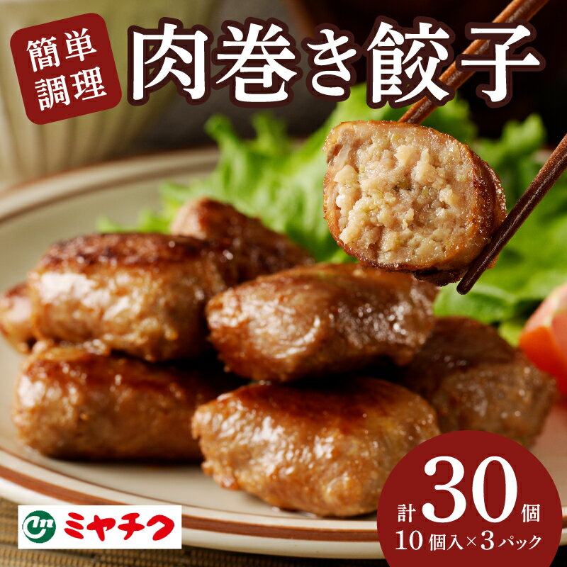 10位! 口コミ数「0件」評価「0」 肉巻き 餃子 計30個 肉 豚 豚肉 おかず 国産 簡単調理 お手軽 晩酌 ブランド豚 ジューシー おつまみ 肉好き 焼くだけ 食品 小分･･･ 