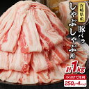 【ふるさと納税】小分けで便利 宮崎県産 豚バラ しゃぶしゃぶ 用 計1kg 肉 豚肉 国産 小分け 豚しゃぶ 豚丼 冷しゃぶサラダ 三枚肉 すき焼き 豚キムチ ...