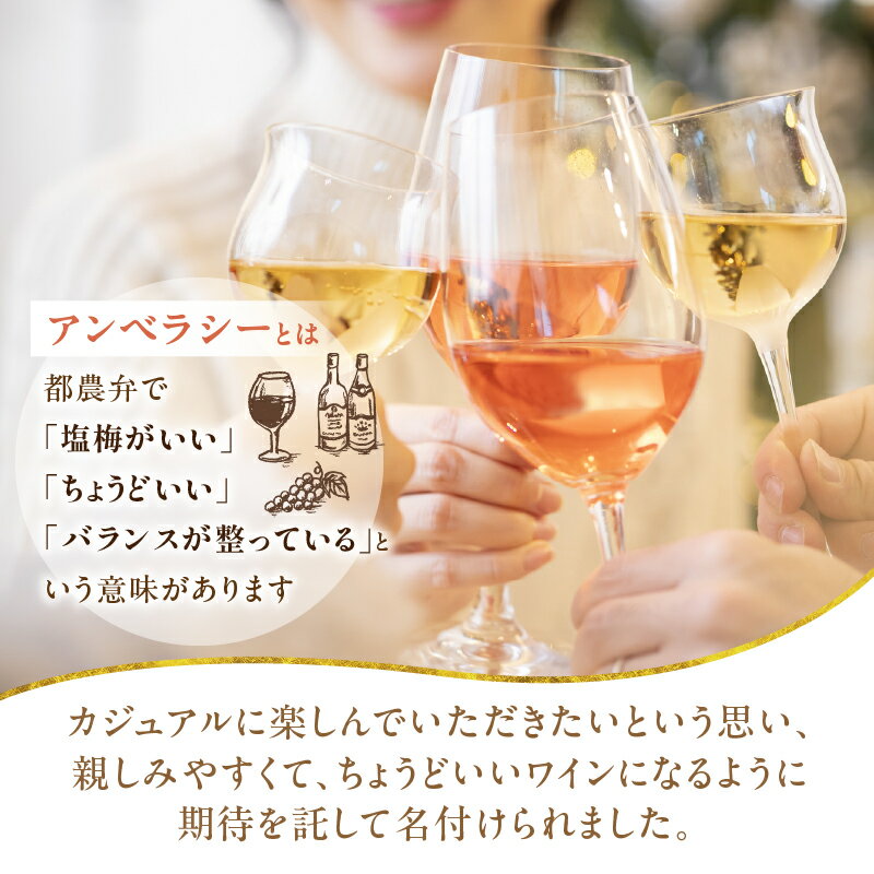 【ふるさと納税】《レビューキャンペーン》 数量限定 アンベラシー 飲み比べ 3本 セット レッド ロゼ ホワイト 酒 飲料 アルコール 国産 都農ワイン 赤ワイン 白ワイン 辛口 肉料理 魚料理 家飲み パーティー お祝 ご褒美 記念 BBQ お取り寄せ グルメ 宮崎県 都農町 送料無料