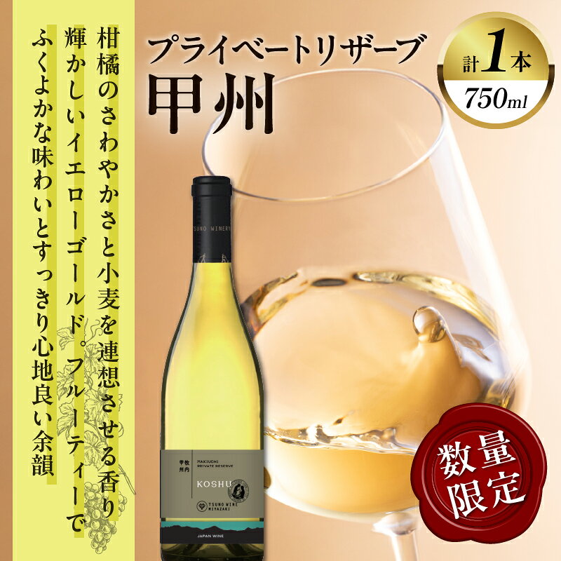 【ふるさと納税】数量限定 プライベートリザーブ 甲州 計1本 酒 飲料 アルコール 国産 都農ワイン 辛口 白ワイン おすすめ 家飲み 晩酌 パーティー ご褒美 記念日 お祝い 魚料理 和食 お取り寄せ 贈り物 ギフト 贈答 プレゼント 宮崎県 都農町 送料無料 f454061-tsuno-10002420 宮崎県都農町 サンプル画像2