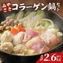【ふるさと納税】コラーゲン 鍋セット 合計2.6kg以上 肉 鶏肉 加工品 国産 個包装 もも むね おかず おつまみ 惣菜 お弁当 晩ご飯 鍋 スープ 地頭鶏...