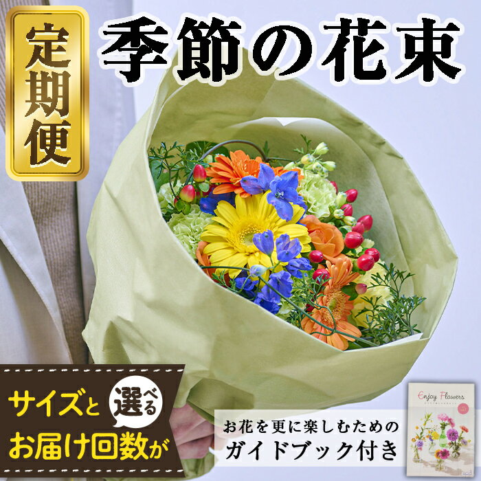 50位! 口コミ数「0件」評価「0」＜定期便！お届け回数・サイズが選べる＞季節のお楽しみブーケ(3回・6回・12回・Sサイズ・Mサイズ) 生花 お花 花束 フラワー 植物 贈り･･･ 