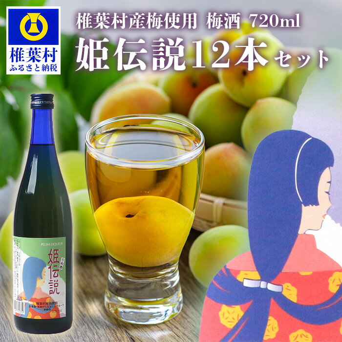 【ふるさと納税】椎葉村産梅使用 梅酒「姫伝説」 720ml×12本セット