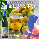 7位! 口コミ数「0件」評価「0」椎葉村産梅使用 梅酒「姫伝説」 720ml×12本セット