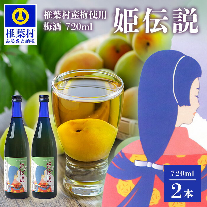 【ふるさと納税】椎葉村産梅使用 梅酒「姫伝説」 720ml×2本