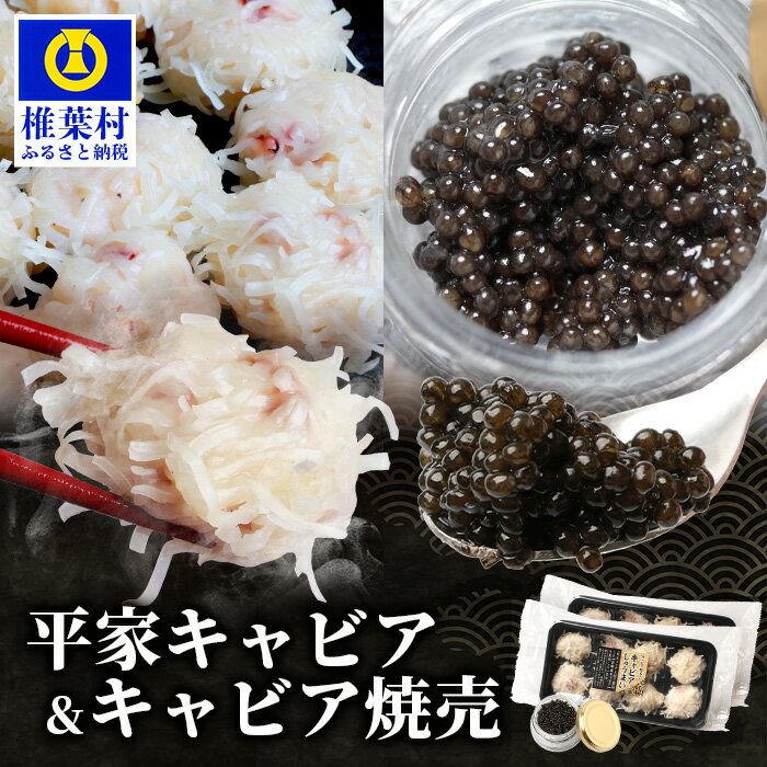 キャビア焼売 8個入り×2パック&平家キャビア 5gセット [国産 チョウザメ プレゼント 魚卵 珍味 世界三大珍味 加工品 冷凍 高級 贅沢 お取り寄せ ディナー パーティー おつまみ グルメ ギフト 誕生日 記念日 お祝い 贈り物 父 母 希少 しゅうまい お試し]