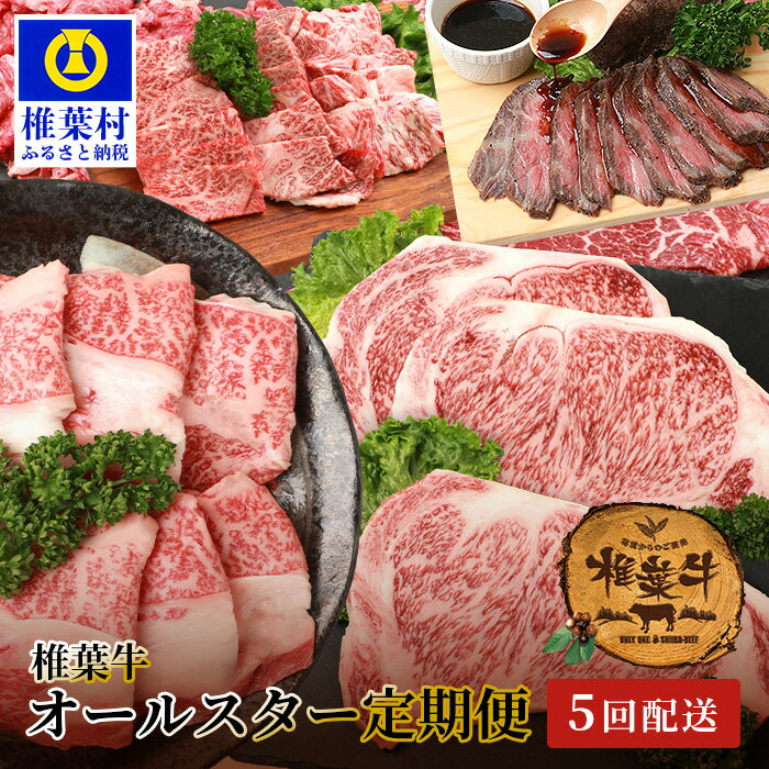 23位! 口コミ数「0件」評価「0」【定期便 5回】総重量3.5kg！椎葉牛オールスター 定期便 ≪ローストビーフ・切り落とし・焼き肉・スライス・ステーキ≫【A5等級指定 黒毛･･･ 