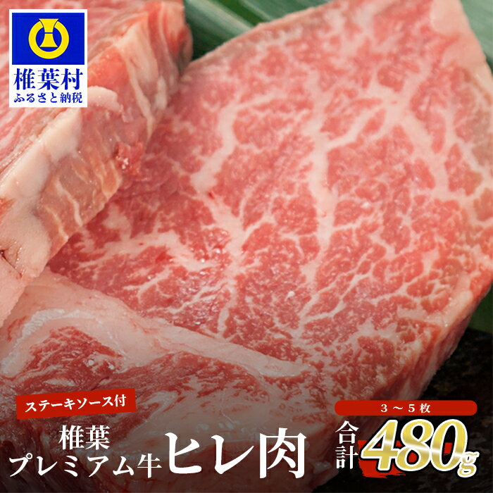 【ふるさと納税】宮崎県産 椎葉プレミアム牛 ヒレ【480g】お試しステーキソース付き