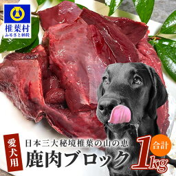 【ふるさと納税】《楽天限定》【愛犬用】秘境・椎葉村産の天然鹿肉1kg【森林率96％の山の恵み】