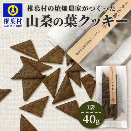 椎葉村の焼畑農家がつくった 山桑の葉クッキー 40g 1袋【手づくりの焼菓子】