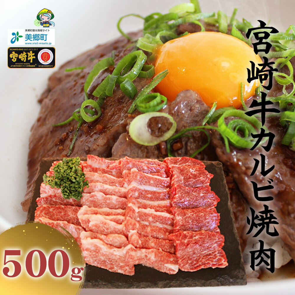 カルビ 焼肉 500g 和牛 国産 BBQ バーベキュー 牛肉 カルビ 焼肉 黒毛 和牛 国産 宮崎 A4 A5等級