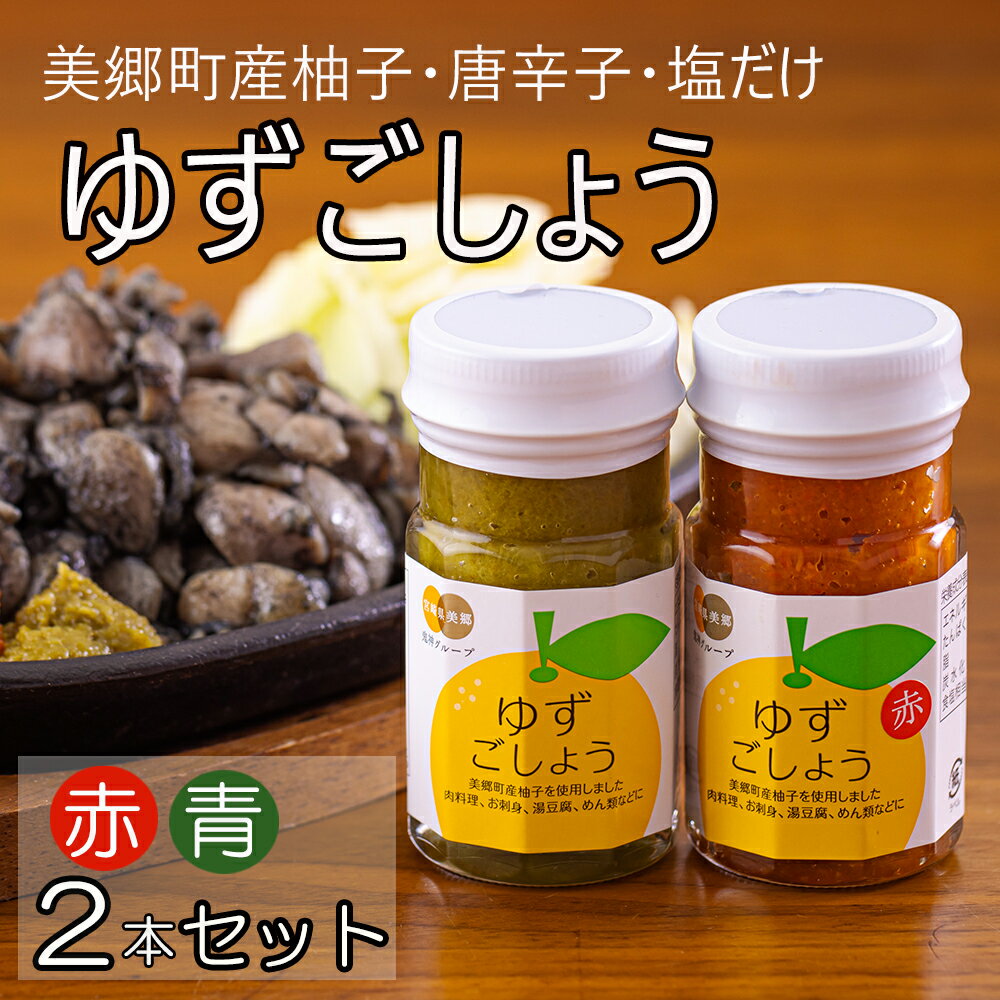 【ふるさと納税】 赤ゆずごしょう 青ゆずごしょう 2本 セット 各60g×1 赤唐辛子 青唐辛子 柚子胡椒 柚...