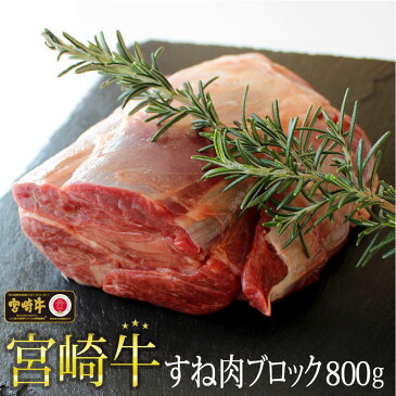 【ふるさと納税】 宮崎牛 スネ肉 800g 牛肉 ブロック すね 冷凍 煮込み 内閣総理大臣賞受賞 宮崎県産