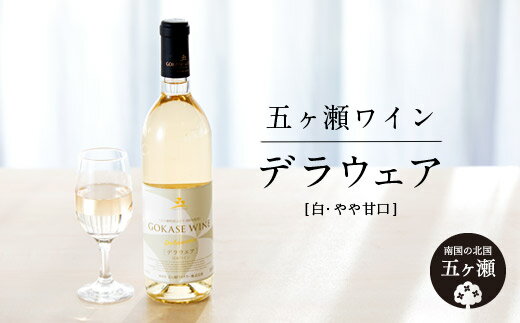 五ヶ瀬ワイン デラウェア ( 白 ・ やや甘口 ) 720ml 1本 | 五ヶ瀬ワイナリー ワイン 白ワイン 柑橘系 肉料理 国産 宮崎 五ヶ瀬町 五ヶ瀬町産ぶどう100%