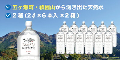 楽天ふるさと納税　【ふるさと納税】日向四億年の雫 素粒子機能水（ 2リットル × 6本入 × 2箱 ）　水 天然水 ローリングストック 備蓄 ペットボトル ミネラル 宮崎県 五ヶ瀬町 祇園 山