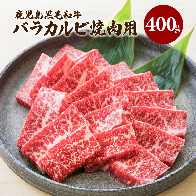 【ふるさと納税】鹿児島 黒毛和牛 バラ カルビ 焼肉用　40