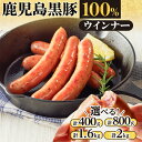 【内容量が選べる】至高の鹿児島黒豚ウインナー 送料無料 肉 豚肉 黒豚 お酒 おつまみ キャンプ BBQ 簡単調理 逸品 旨味 ジューシー 小分けサイズ ソーセージ ウインナー 粗びき 鹿児島市 土産 贈り物 プレゼント ギフト 贈答