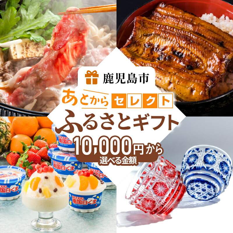 あとからセレクト [ ふるさとギフト ] 1万円から選べる金額 - 黒毛和牛 牛肉 豚肉 鶏肉 惣菜 おかず 焼酎 切子 うなぎ 野菜 お茶 スイーツ 後から 選べる ゆっくり選ぶ 豊富な品揃え 送料無料 K000-010 [ 鹿児島県 鹿児島市 ]