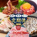 【ふるさと納税】【 全5回 】 鳥刺し 刺身 ユッケ 定期便 肉 牛肉 鶏肉 生肉 生食 魚 カンパチ 海鮮 魚介 小分け 新鮮 牛刺し きびなご 名物 グルメ...