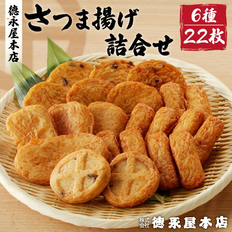 【ふるさと納税】 さつま揚げ 詰合せ セット 6種類 22個 【 徳永屋本店 】 送料無料 鹿児島市 九州 お..