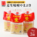 「 かねよみそしょうゆ 」麦生味噌やまぶき 1kg × 3 送料無料 セット 味噌 麦みそ 麦生味噌 やまぶき かねよみそしょうゆ かねよ醤油 鹿児島市 土産 贈り物 プレゼント ギフト 贈答 母の日