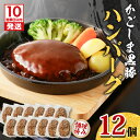 【ふるさと納税】【10営業日以内に発送】 鹿児島黒豚 ハンバーグ 12個 入り 豚 豚肉 黒豚 惣菜 おかず おつまみ 夕食 昼食 弁当 簡単 調理 時短 便利...