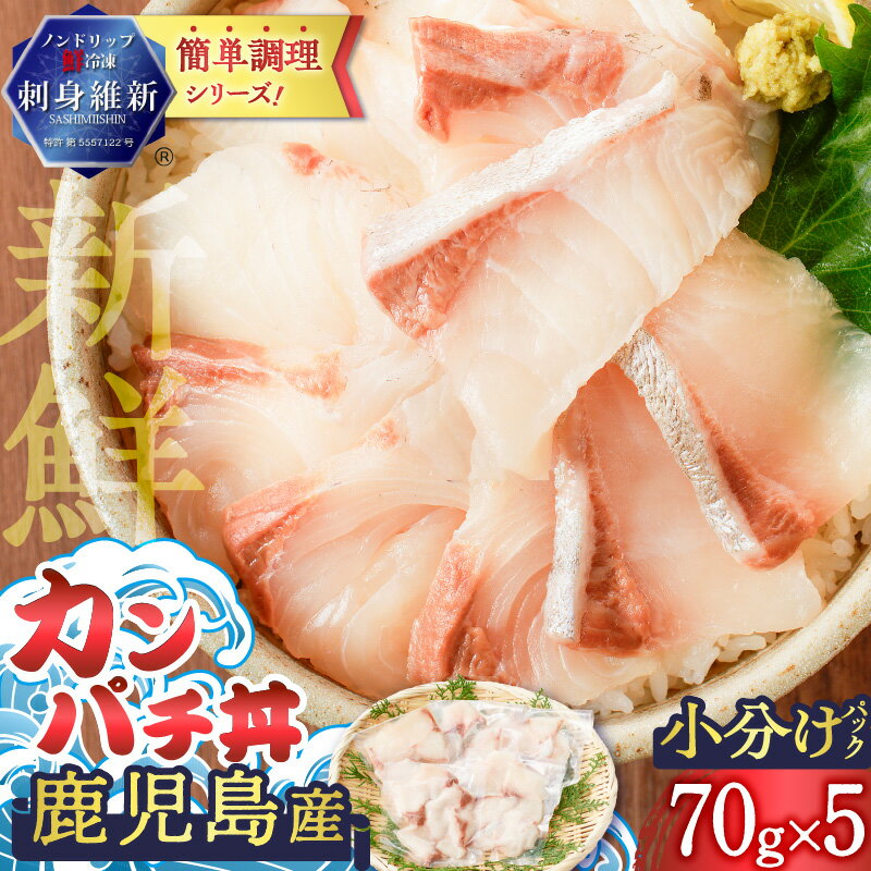 【ふるさと納税】 鹿児島産 カンパチ丼 70g×5セット 魚