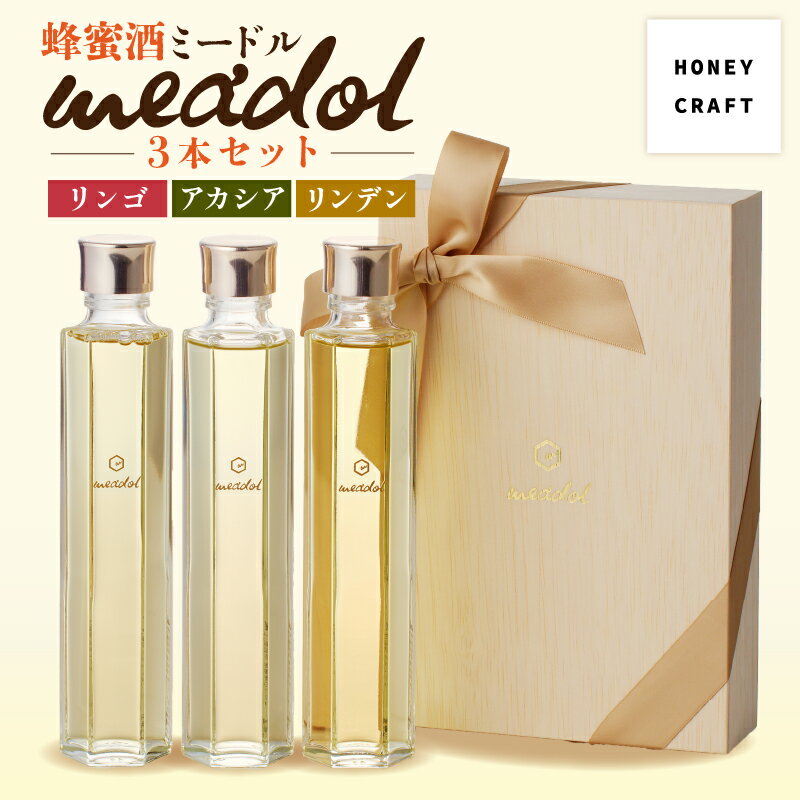 はちみつ酒meadol 3本セット 送料無料 鹿児島市 九州 お取り寄せ 特産品 地域の品 お礼の品 お土産 贈り物 プレゼント ギフト お酒 酒 ワイン ハニーワイン 蜂蜜酒 ハチミツ酒 飲みやすい 蜂蜜 ハチミツ はちみつ 国産 醸造所 モチノキ 甘口