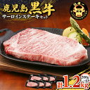 【ふるさと納税】 鹿児島黒牛 サーロインステーキ セット ( 計 1.2kg ) 送料無料 肉 牛肉 ステーキ 焼肉 黒毛和牛 国産牛 黒牛 ブランド牛 サーロ...