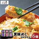 【ふるさと納税】【かごしま黒豚 六白亭】黒豚めし詰合せ 6個 ふるさと納税 鹿児島市 黒豚 豚 肉 黒豚めし 豚めし かつ丼 バラ炙り 黒豚角煮 角煮 ロースか...